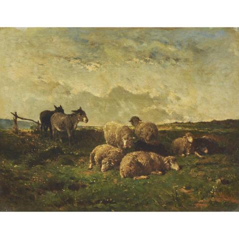 Appraisal: F lix Saturnin Brissot de Warville - QUIET PASTURES Oil