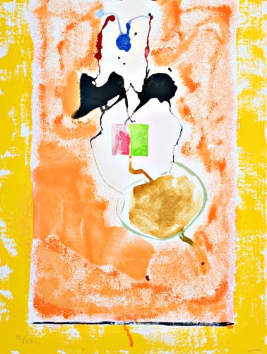 Appraisal: HELEN FRANKENTHALER Solar Imp Color screenprint x mm x inches