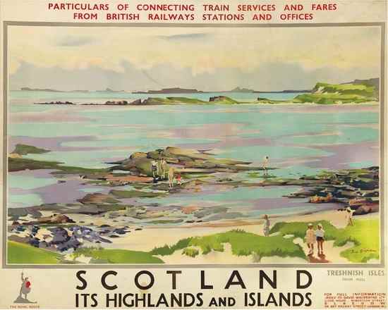 Appraisal: GILFILLAN Tom SCOTLAND it's highlands and Islands British Railways lithograph