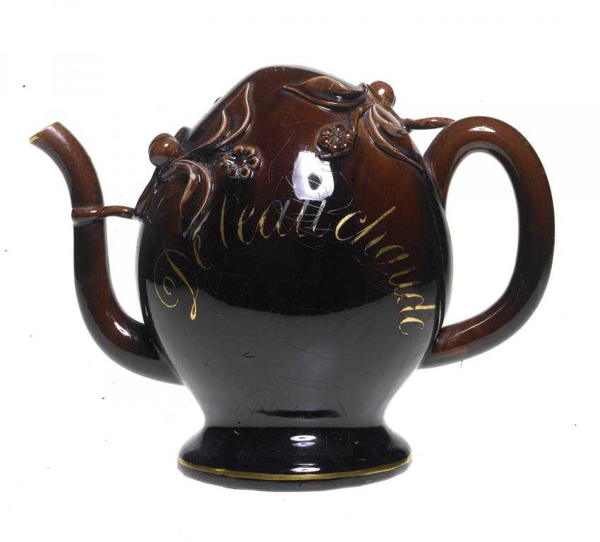 Appraisal: A BRAMELD CADOGAN TEAPOT for the French Market in Rockingham