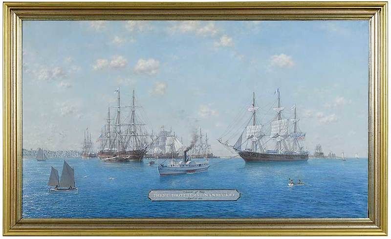 Appraisal: Oswald Longfield Brett New Jersey Australian born Arrival of Ship