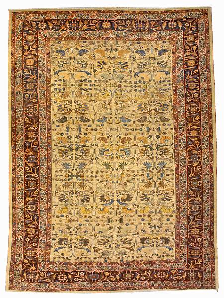 Appraisal: A Sultanabad carpet Central Persia late th century size approximately