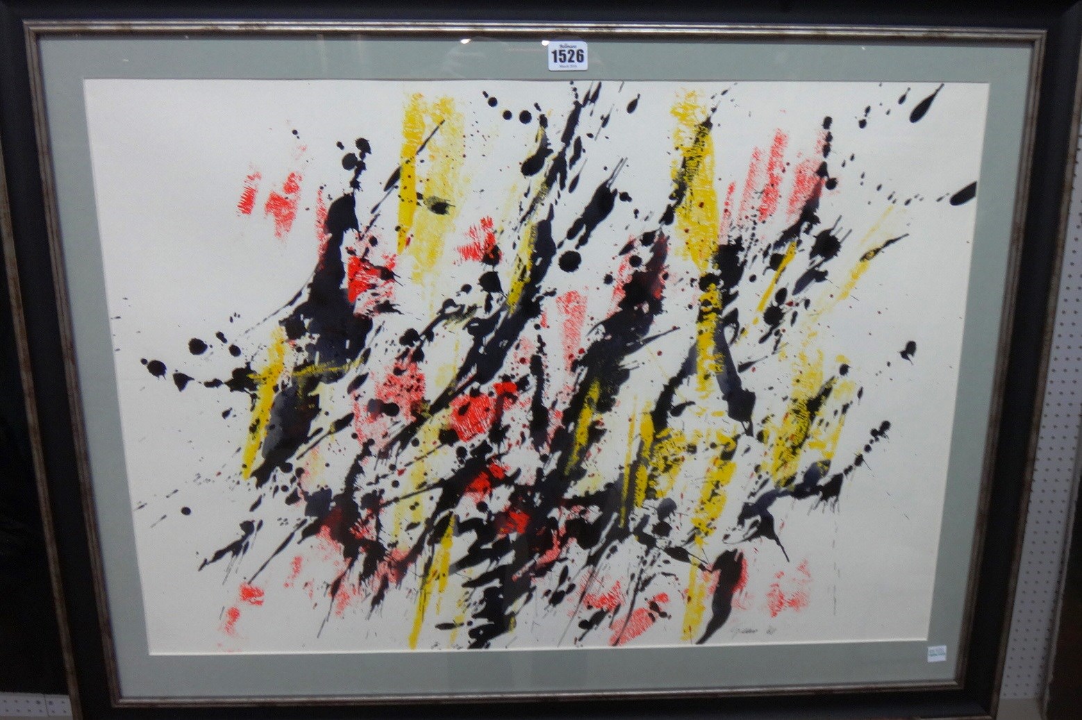 Appraisal: William Gear - Untitled mixed media signed and dated '