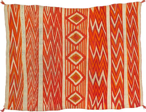 Appraisal: Property from McGee's Indian Den Scottsdale AZ Alternating pulled-warp chevron