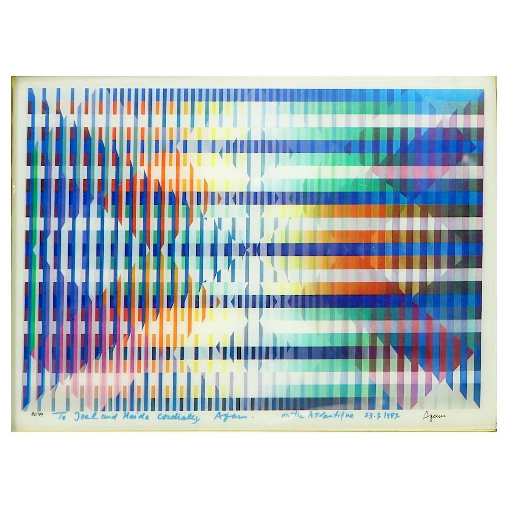 Appraisal: Yaacov Agam Israeli b Agamograph Yaacov Agam Israeli b Agamograph