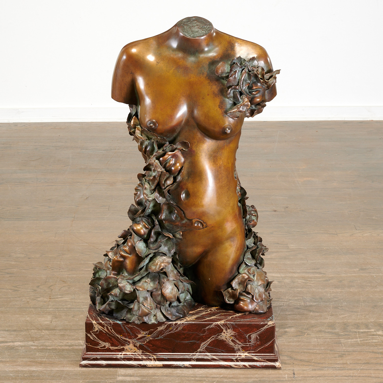 Appraisal: JENS-FLEMMING SORENSEN LARGE SURREALIST BRONZE Jens-Flemming Sorensen Danish b Torso