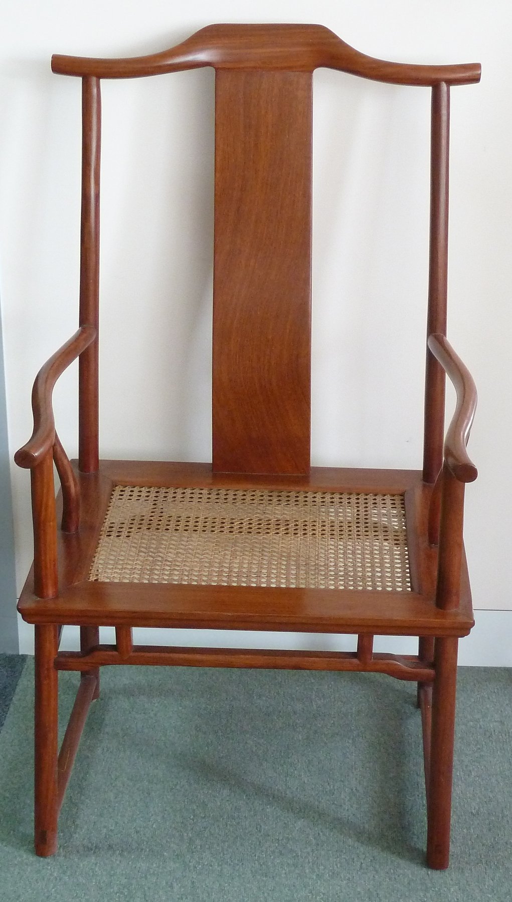 Appraisal: Chinese Ming style armchair with solid splat back