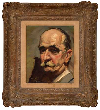 Appraisal: SIDNEY EDWARD DICKINSON American - Portrait of a Man Oil