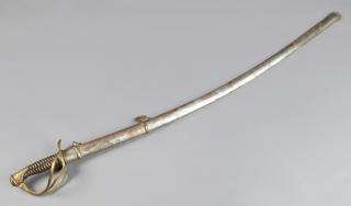 Appraisal: French Second Empire Officer's Sword c with a bronze guard