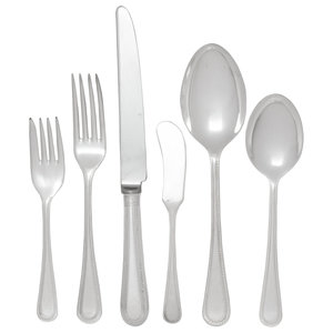 Appraisal: An English Silver-Plate Flatware Service th Century each marked Sheffield