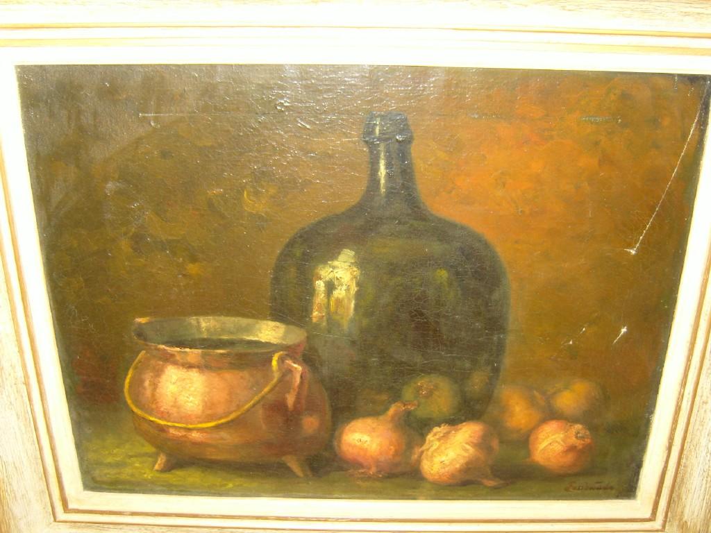 Appraisal: An early th century oil painting on canvas in the