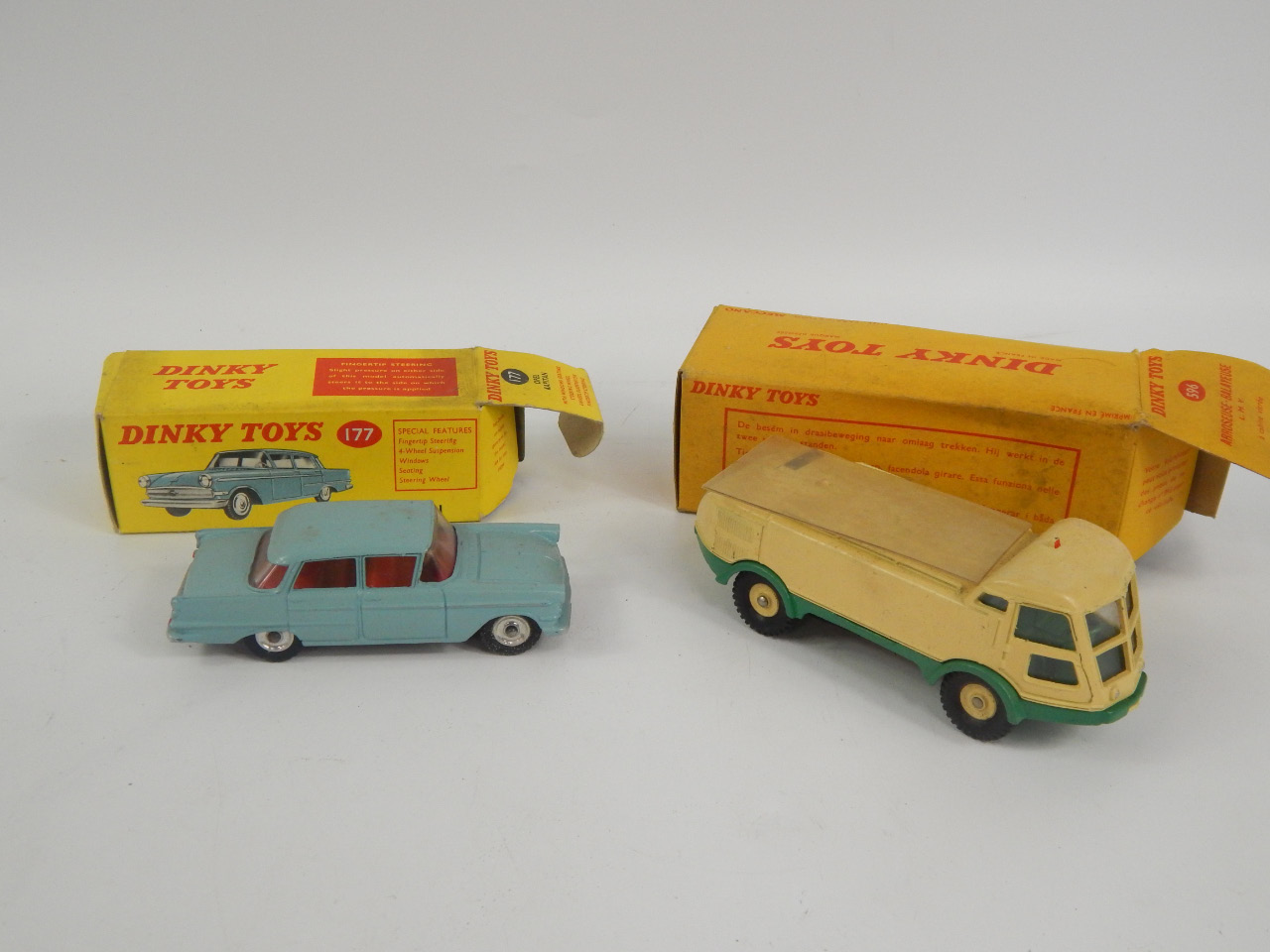 Appraisal: A French Dinky Toys Balayeuse no and an Opel Kapitan