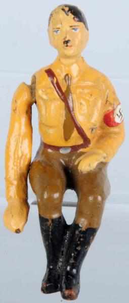 Appraisal: Elastolin Seated Hitler in Party Uniform With movable arm A