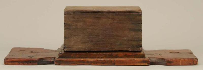 Appraisal: Carved Wooden Hatchel Description th Century With later wooden cover