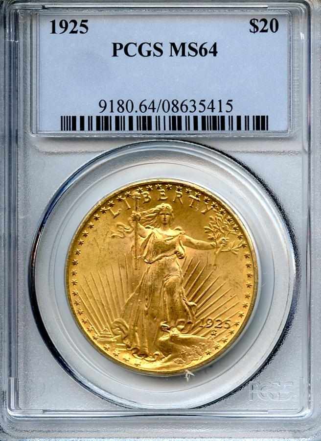 Appraisal: MS PCGS Bright straw-gold surfaces exhibit a few grade-limiting marks