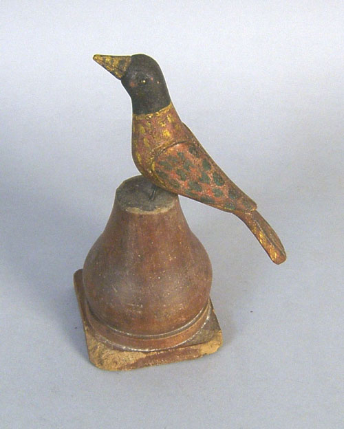 Appraisal: Carved and painted bird in the manner of Simmons h