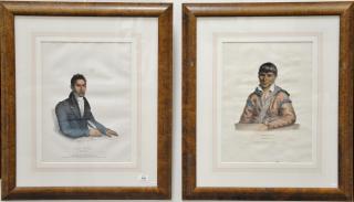 Appraisal: Thomas McKenny and James Hall Set of four hand colored