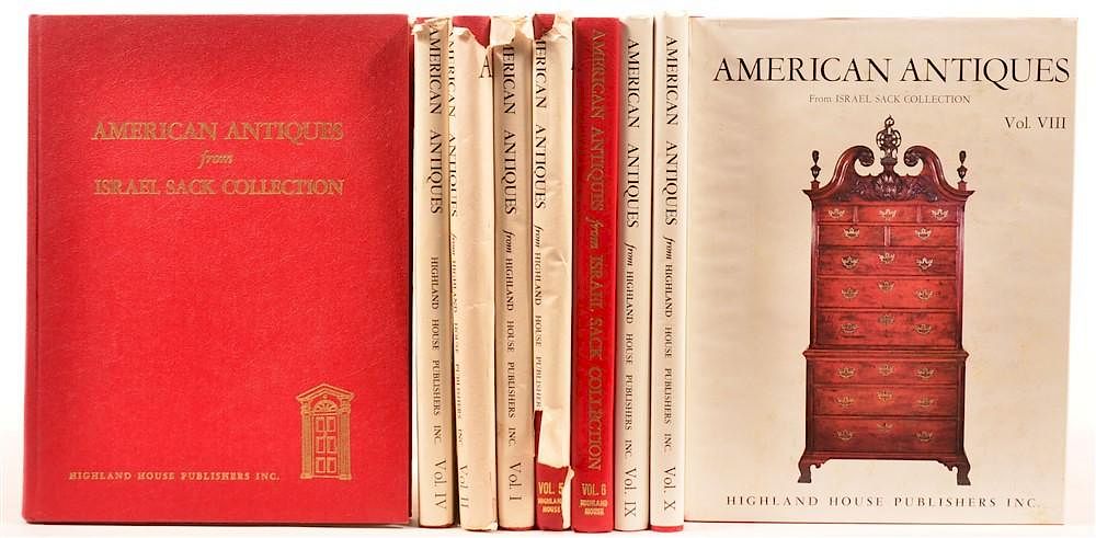 Appraisal: Book Lot Nine Volumes Book Lot Nine Volumes American Antiques