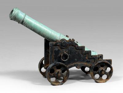 Appraisal: th century French naval cannon - in barrel - in