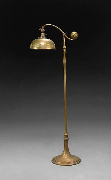 Appraisal: A Tiffany Studios gilt bronze and enameled metal counter balance