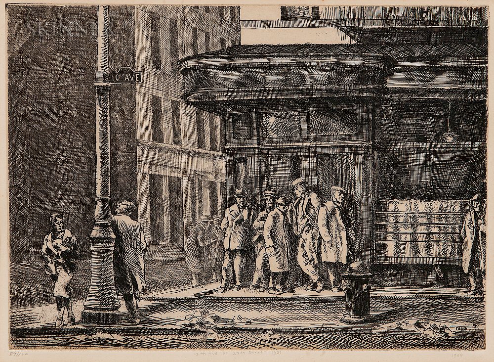 Appraisal: Reginald Marsh American - th Ave at th St Reginald