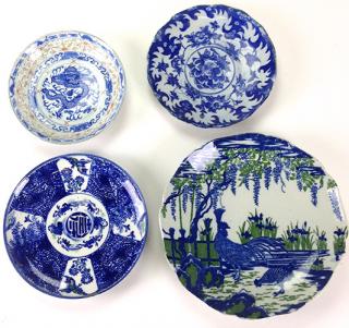 Appraisal: group of four th c Chinese export porcelain dishes one