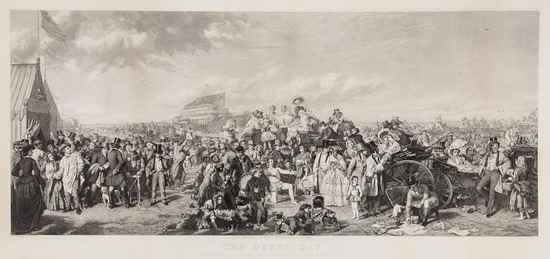 Appraisal: William Powell Frith - The Derby Day engraving by Auguste