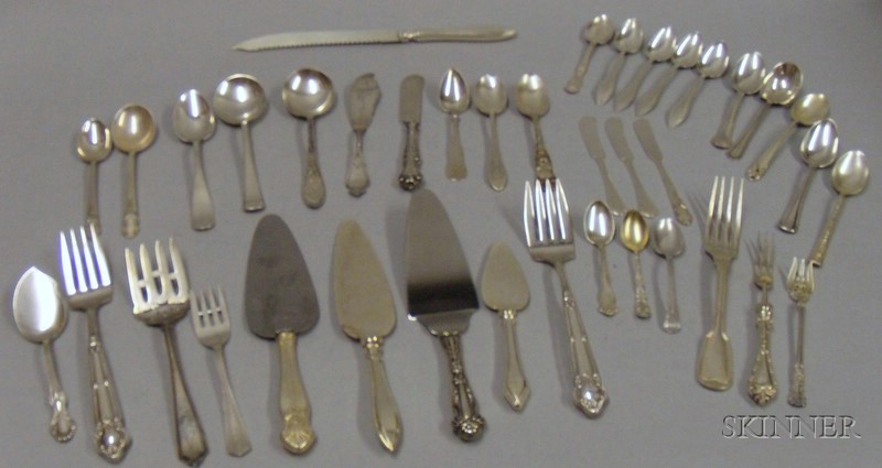 Appraisal: Approximately Thirty-nine Pieces of Sterling Silver Flatware including a Reed