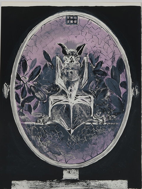 Appraisal: Graham Sutherland British - Chauve-Souris in a looking-glass against a