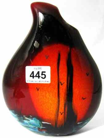 Appraisal: Anita Harris Studio Pottery Tear Drop Shaped Vase Coming Home