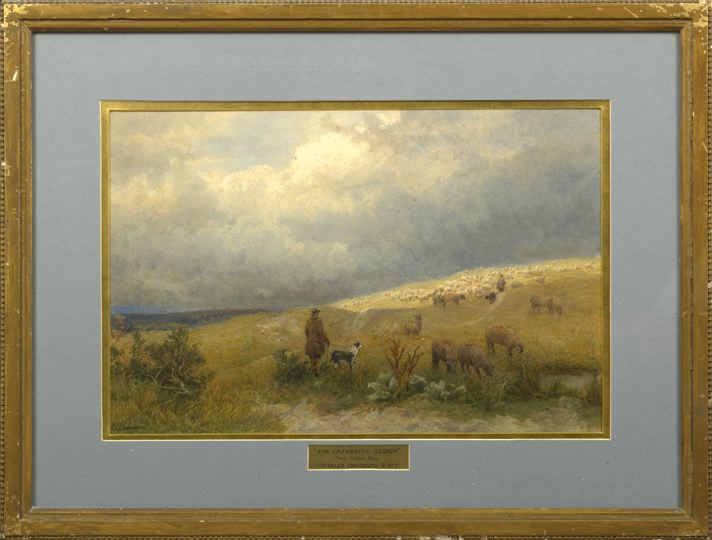 Appraisal: Charles Davidson British - The Gathering Storm watercolor signed lower