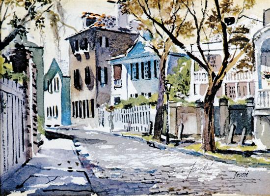 Appraisal: Virginia Fouche Bolton South Carolina - BEND IN CHURCH STREETcolor