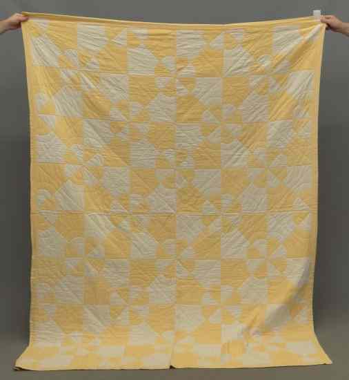 Appraisal: C orange peel quilt '' x '' Documented through the