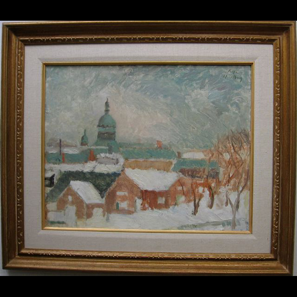 Appraisal: WESTMOUNT IN WINTER - PRIEST FARM ROSE WISELBERG - CANADIAN