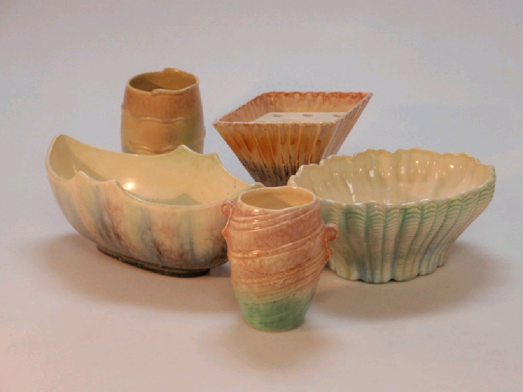 Appraisal: Sylvac shell style bowls and planters