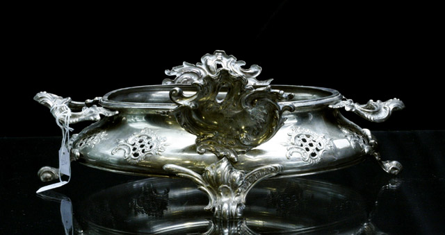 Appraisal: An Austrian silver centrepiece stand