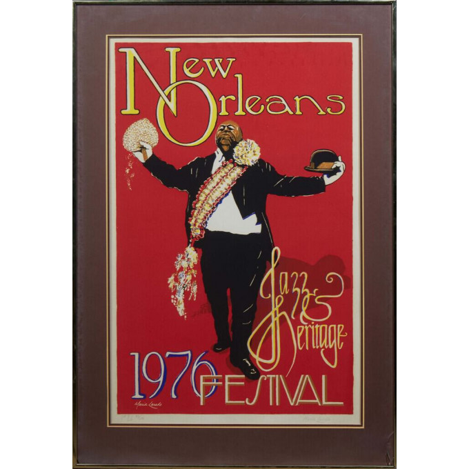 Appraisal: Maria Laredo New Orleans Jazz Fest Poster Fats Houston st