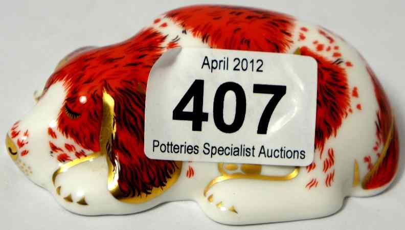 Appraisal: Royal Crown Derby Paperweight Puppy for Collectors Guild