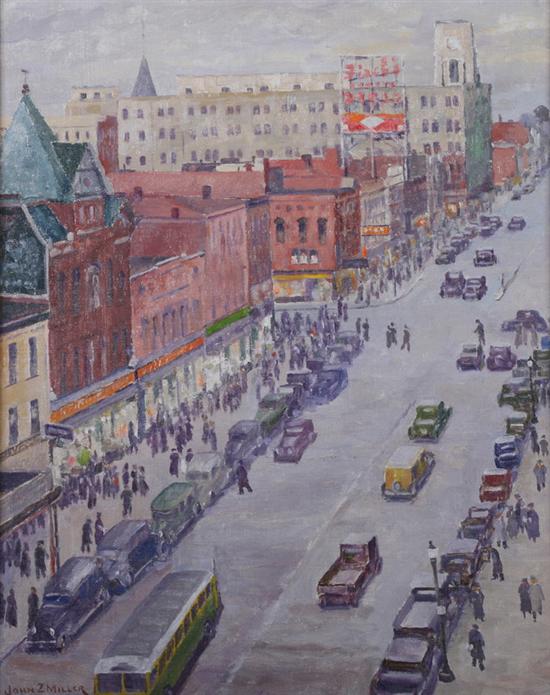 Appraisal: JOHN ZOLLINGER MILLER American b STATE STREET ERIE PENNSYLVANIA signed