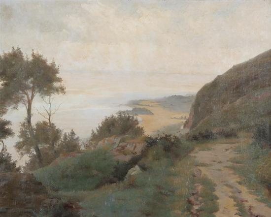 Appraisal: PAUL RENE SCHUTZENBERGER French - OVERLOOKING THE SEA signed and