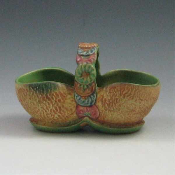 Appraisal: Weller Patra Basket inscribed Weller Pottery very tiny glaze chip