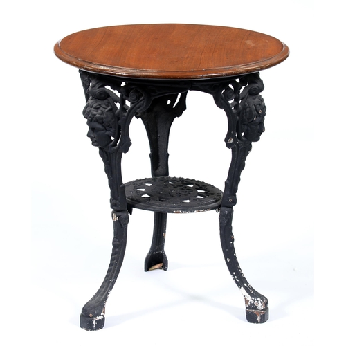 Appraisal: A cast iron pub table Gaskell Chambers Ltd Barfitters Leicester