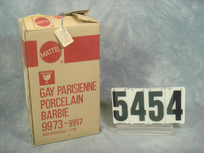 Appraisal: Gay Parisienne porcelain Barbie MIB with shipper Estimate -