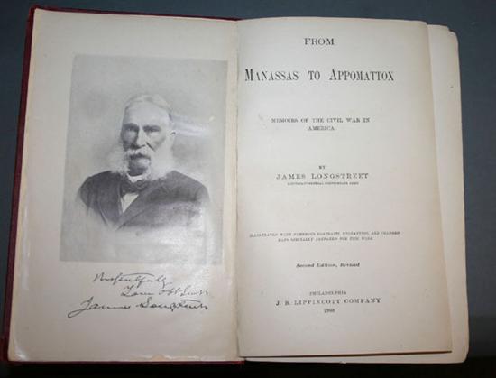 Appraisal: Civil War James Longstreet From Manassas To Appomattox Memoirs of