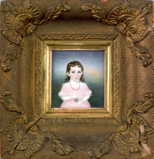 Appraisal: Set of three Massachusetts miniature watercolor on ivory portraits of