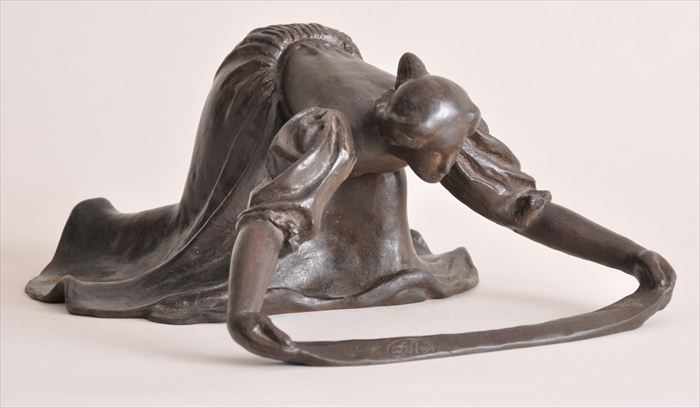 Appraisal: AFTER ARISTIDE MAILLOL THE WASHER WOMAN Cast-iron sculpture x x