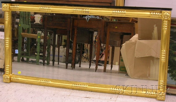 Appraisal: Classical-style Giltwood Overmantel Mirror ht lg in