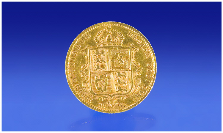 Appraisal: Jubilee Head Half Sovereign Shield Back