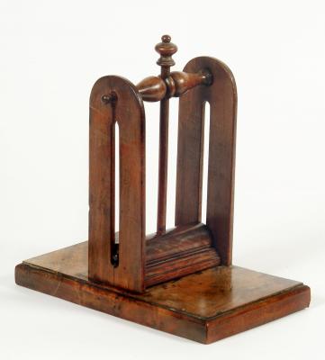 Appraisal: A LAWYER'S MAHOGANY DEED RACK early th century the square