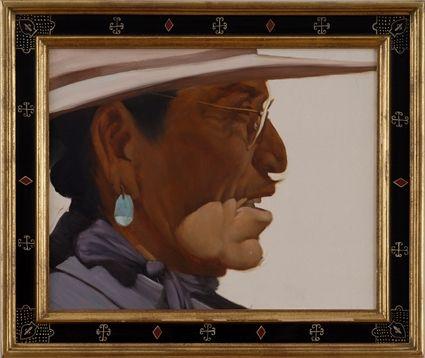 Appraisal: AMERICAN SCHOOL NAVAJO Oil on masonite x in unsigned Provenance